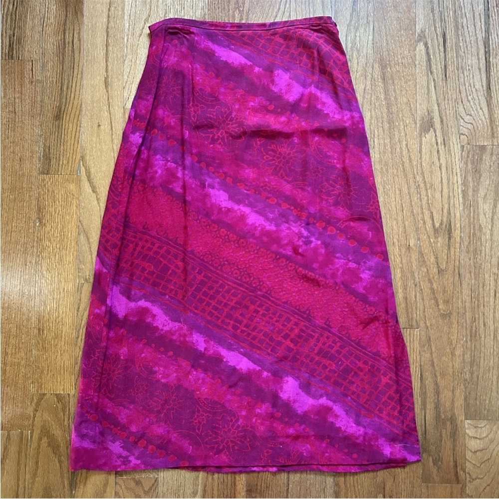 Vintage Maxi Skirt Size 10 Floral 90s Y2K Tie-Dye Boho Hippie Grunge
